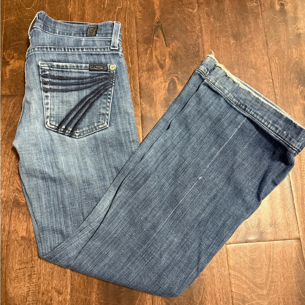 7 For All Mankind Women's Boot Cut Jeans - Blue